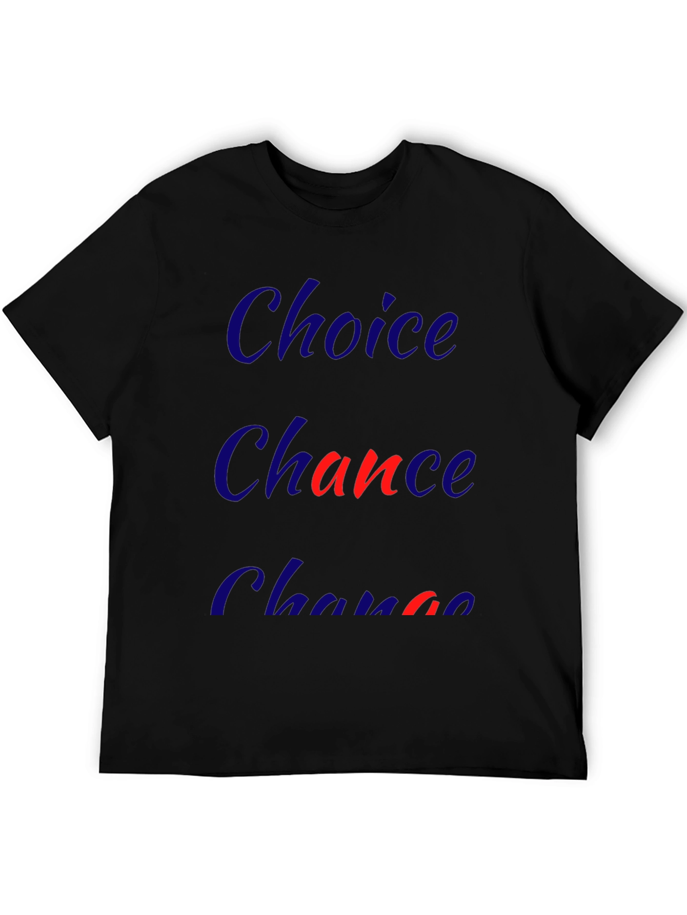 Choice Chance Change Graphic Tee - Mens Black T-Shirt