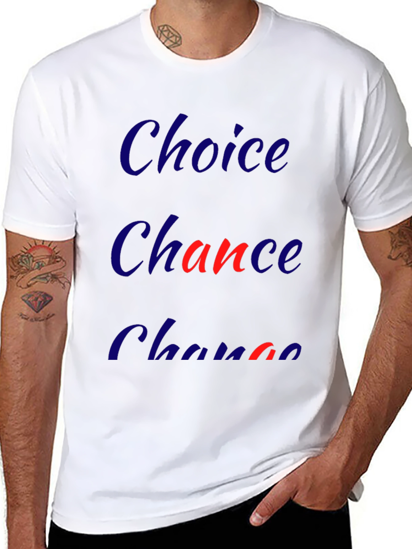 Choice Chance Change Graphic Tee - Mens Black T-Shirt