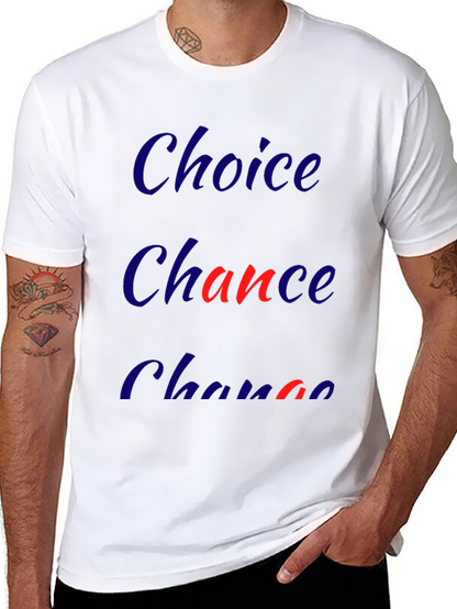 Choice Chance Change Graphic Tee - Mens Black T-Shirt