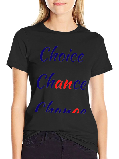 Choice Chance Change Graphic Tee - Mens Black T-Shirt