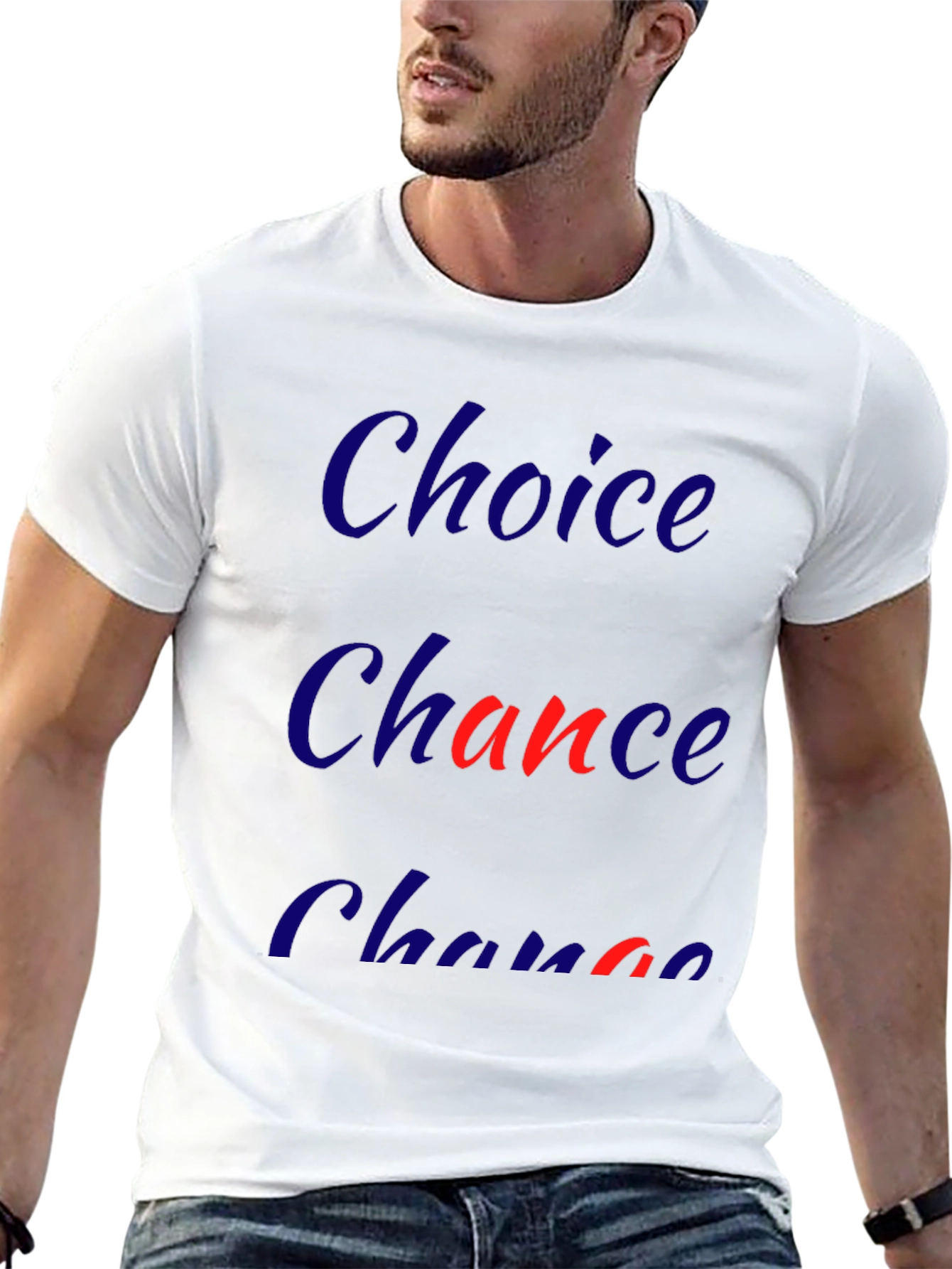 Choice Chance Change Graphic Tee - Mens Black T-Shirt