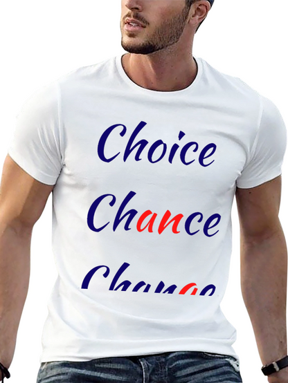 Choice Chance Change Graphic Tee - Mens Black T-Shirt