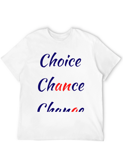Choice Chance Change Graphic Tee - Mens Black T-Shirt