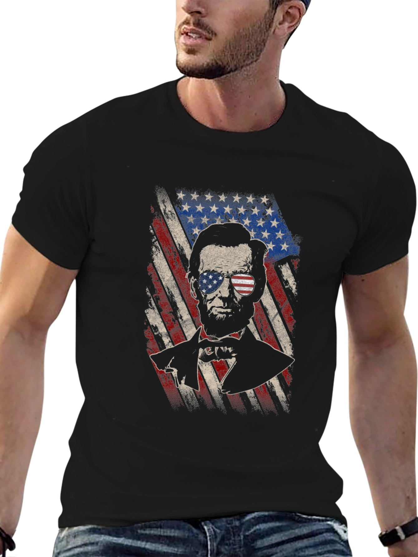 Patriotic Lincoln Flag T-Shirt