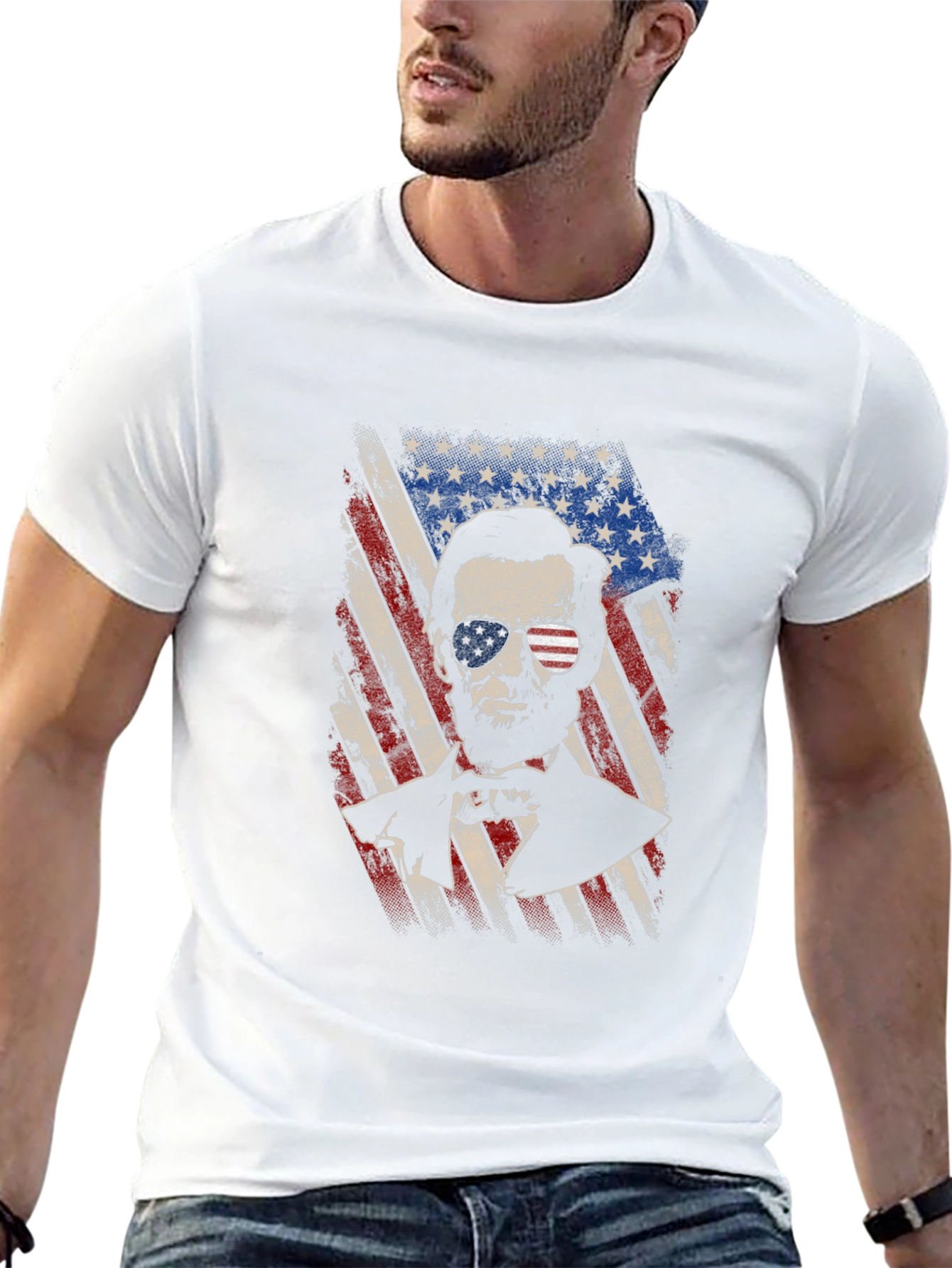 Patriotic Lincoln Flag T-Shirt