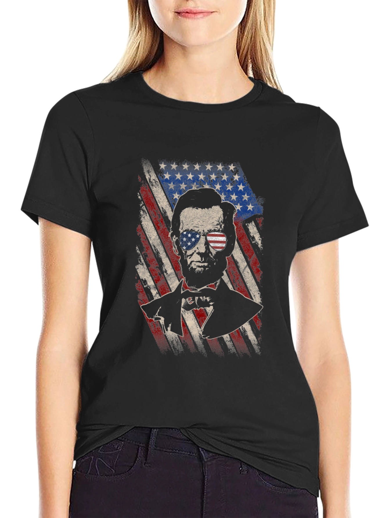 Patriotic Lincoln Flag T-Shirt