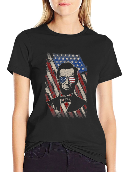 Patriotic Lincoln Flag T-Shirt