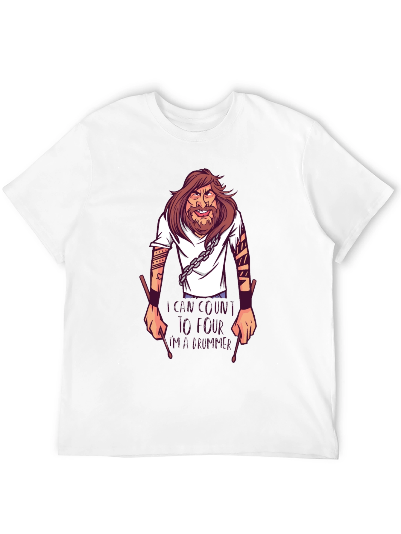 Drummer T-Shirt: Cant Count to Four!