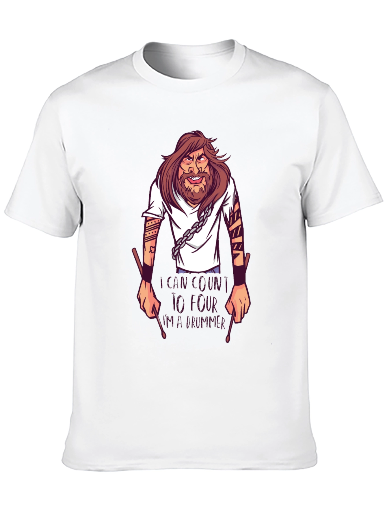Drummer T-Shirt: Cant Count to Four!