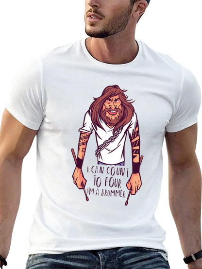 Drummer T-Shirt: Cant Count to Four!