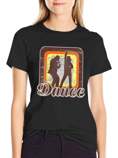 Retro Dance Graphic T-Shirt - Groovy Style