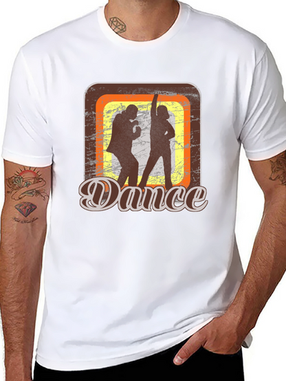 Retro Dance Graphic T-Shirt - Groovy Style