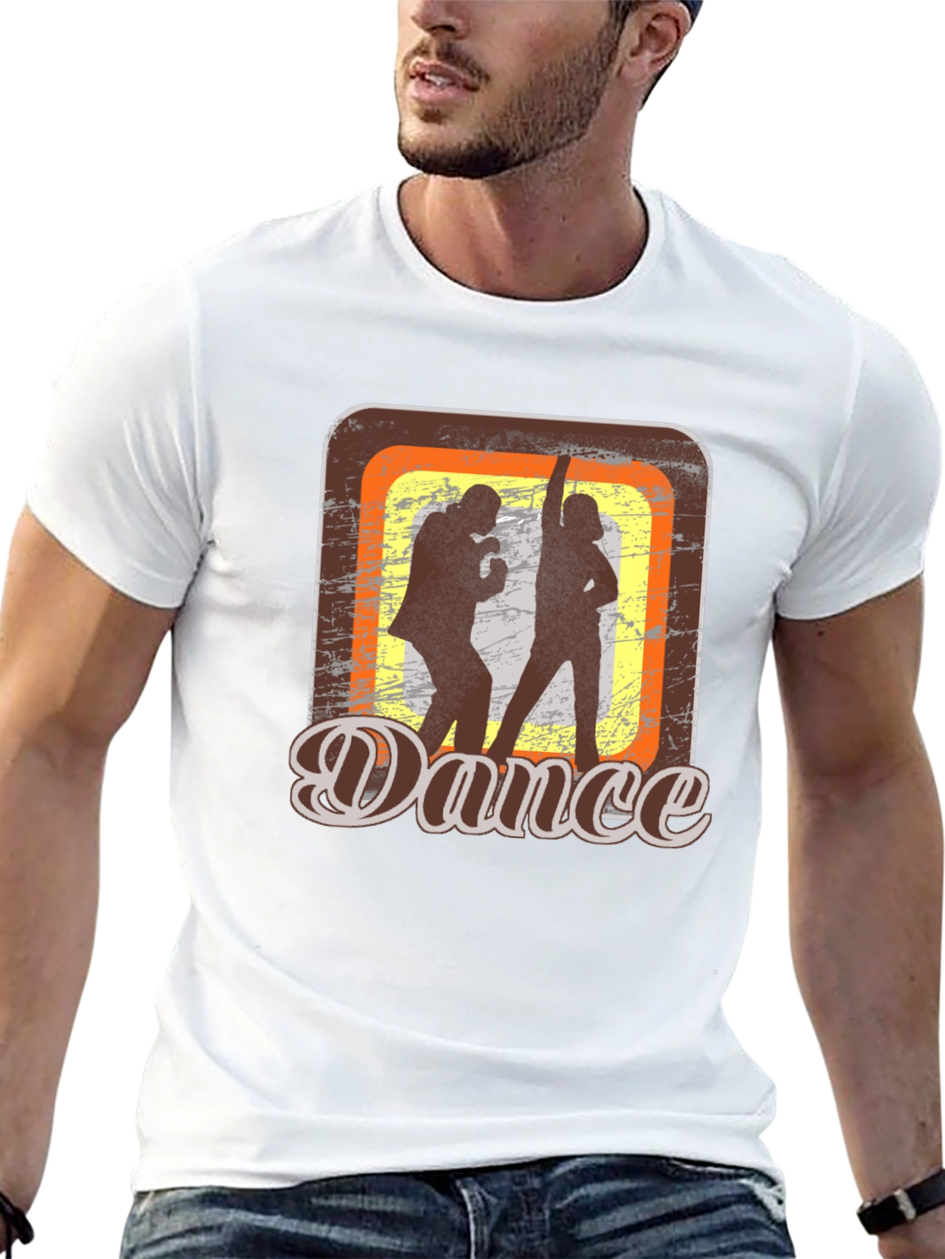 Retro Dance Graphic T-Shirt - Groovy Style