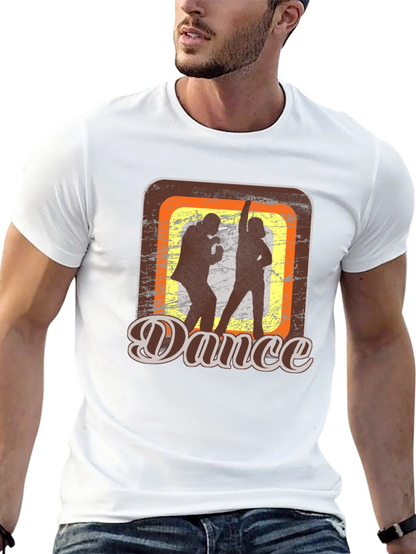 Retro Dance Graphic T-Shirt - Groovy Style