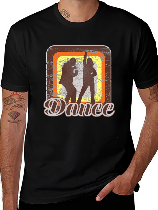 Retro Dance Graphic T-Shirt - Groovy Style