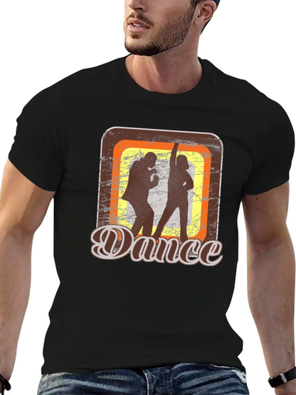 Retro Dance Graphic T-Shirt - Groovy Style