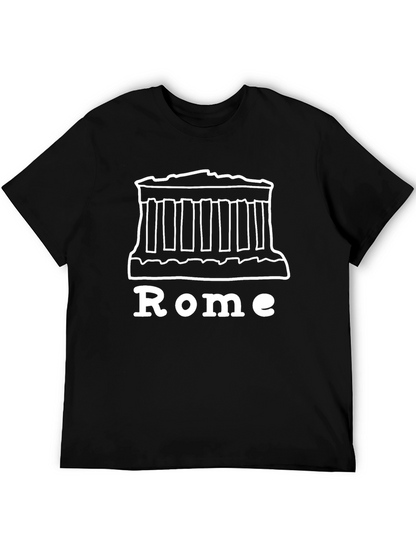 Rome Graphic T-Shirt - Black Cotton Tee