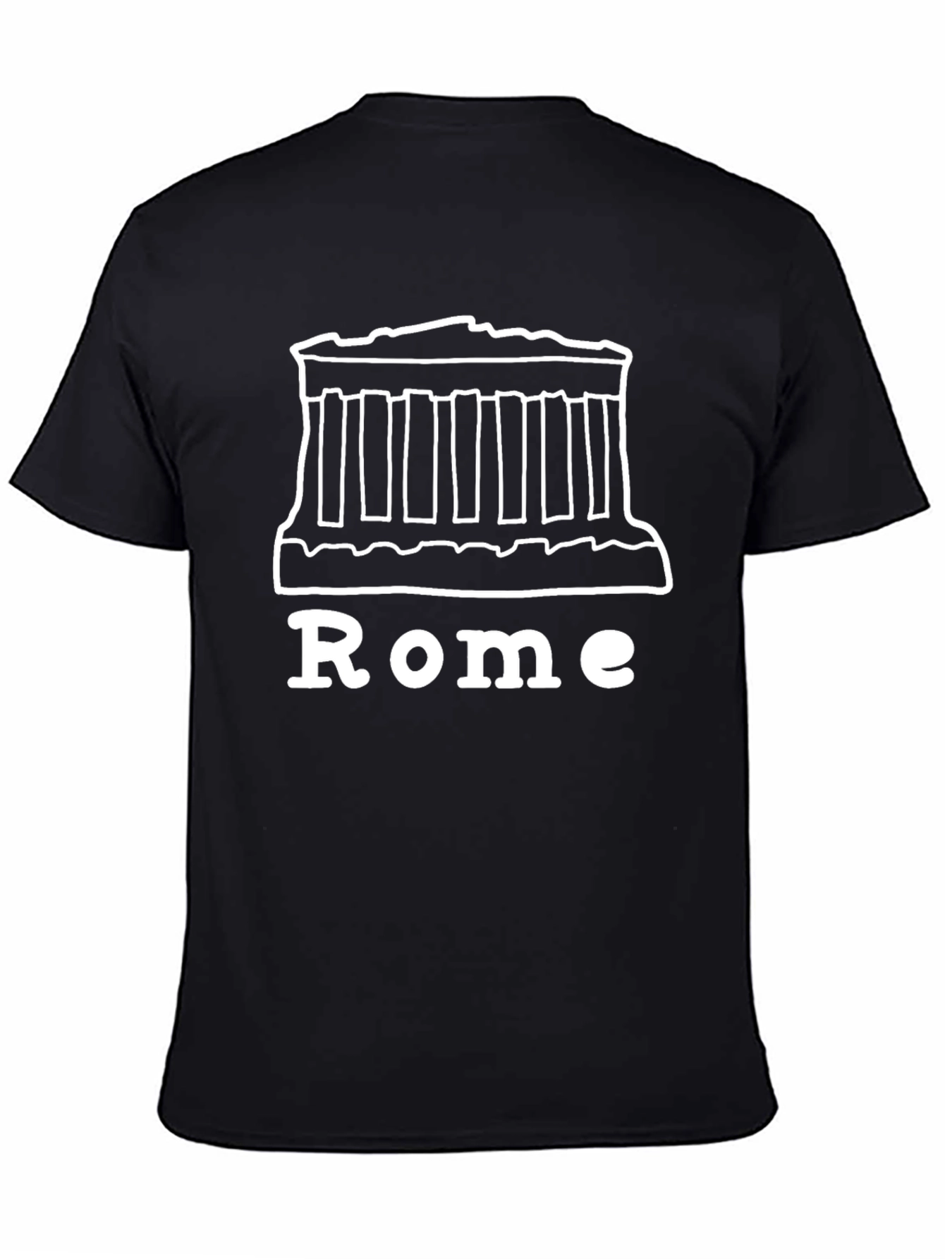 Rome Graphic T-Shirt - Black Cotton Tee
