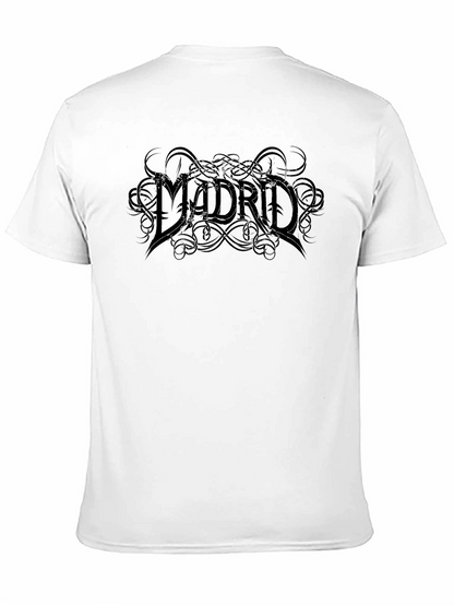 Madrid Graphic Print Black T-Shirt