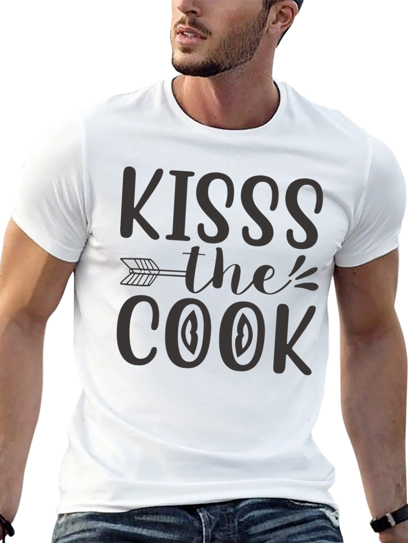 Kiss the Cook Novelty Graphic Tee