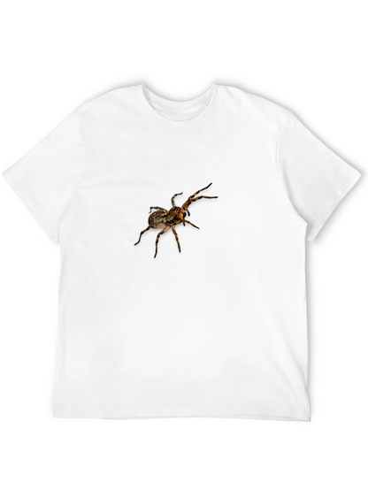 Spider Graphic Print Black T-Shirt