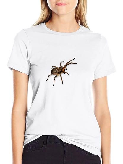 Spider Graphic Print Black T-Shirt