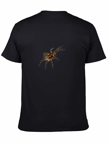 Spider Graphic Print Black T-Shirt