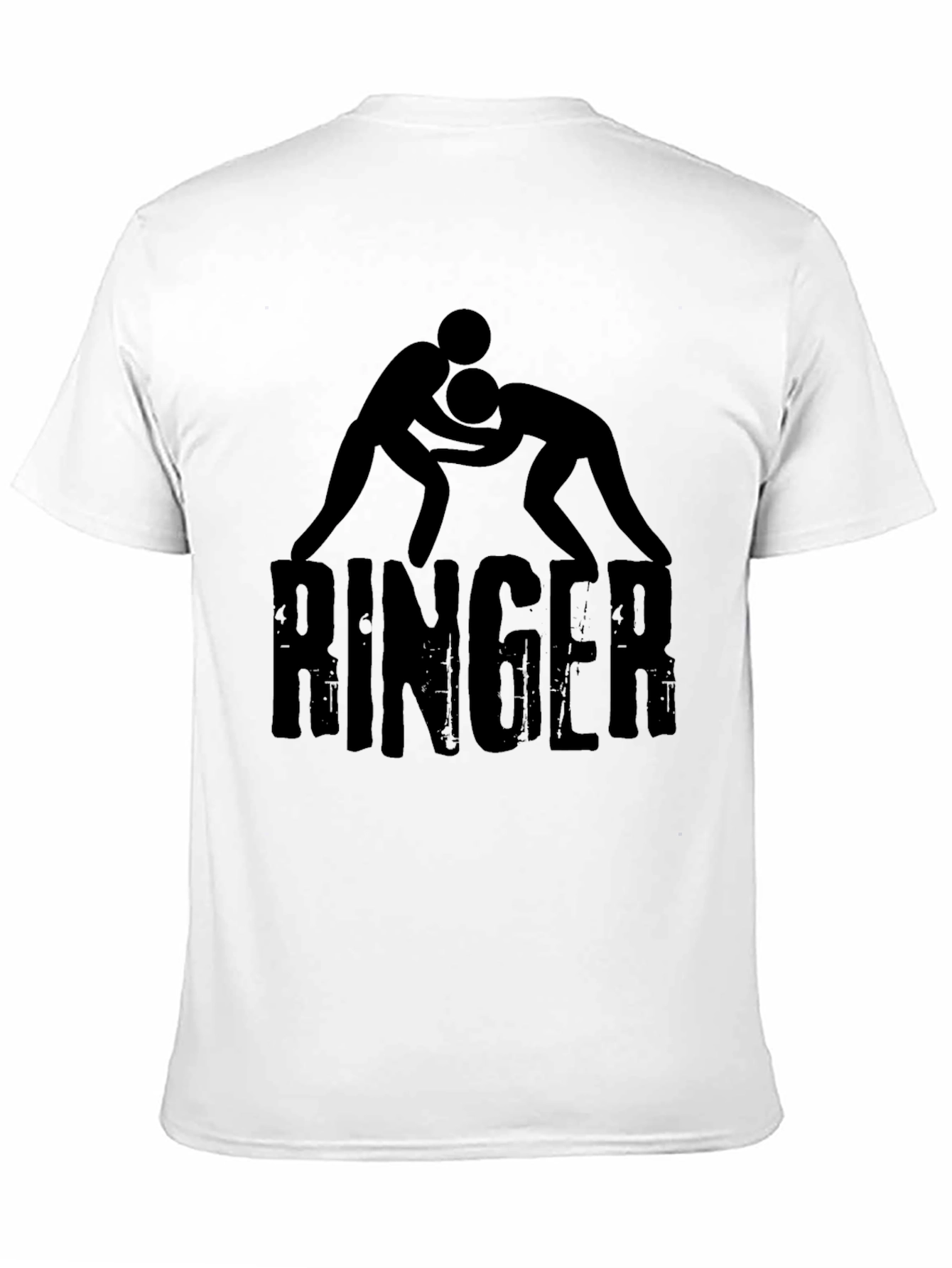 Ringer Wrestling Graphic Black T-Shirt