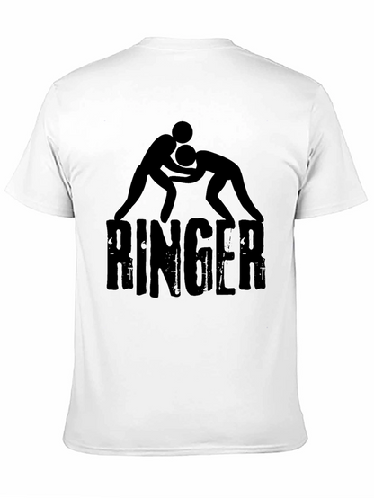 Ringer Wrestling Graphic Black T-Shirt