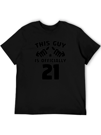 This Guy is Officially 21 T-Shirt - Birthday Gift