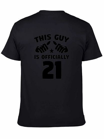 This Guy is Officially 21 T-Shirt - Birthday Gift