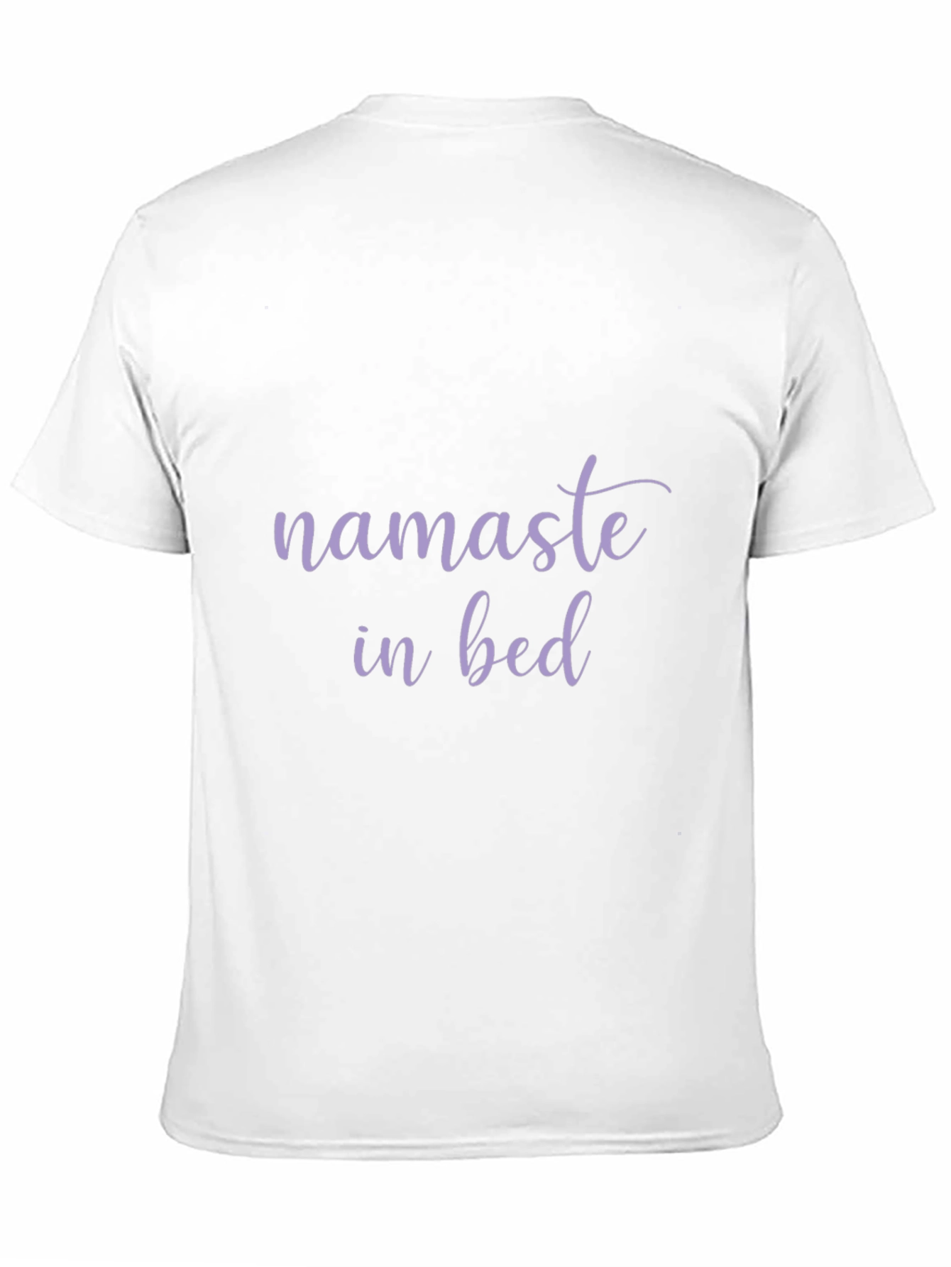 Namaste in Bed Black Graphic T-Shirt