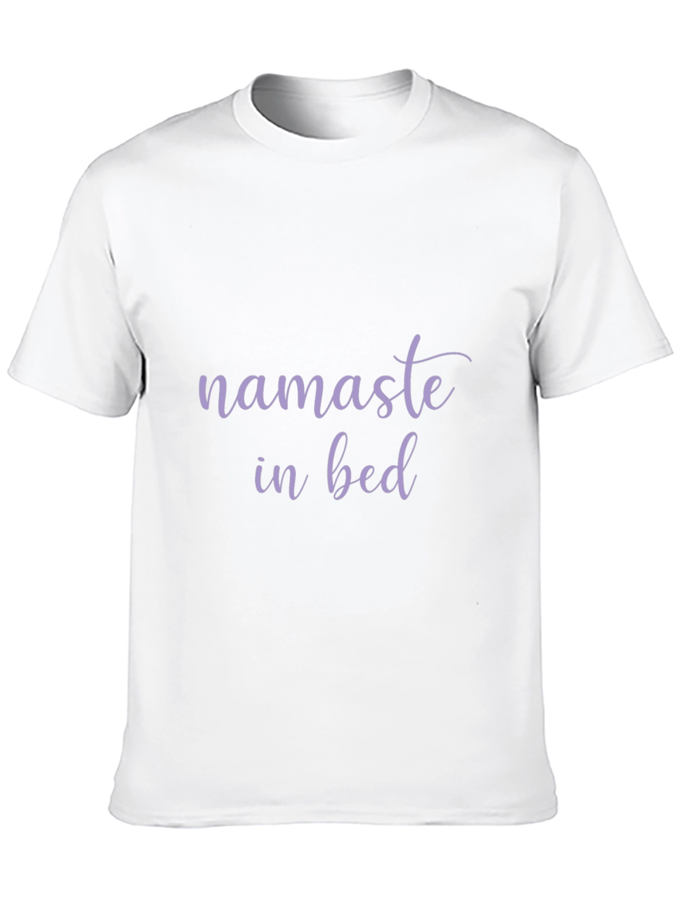 Namaste in Bed Black Graphic T-Shirt