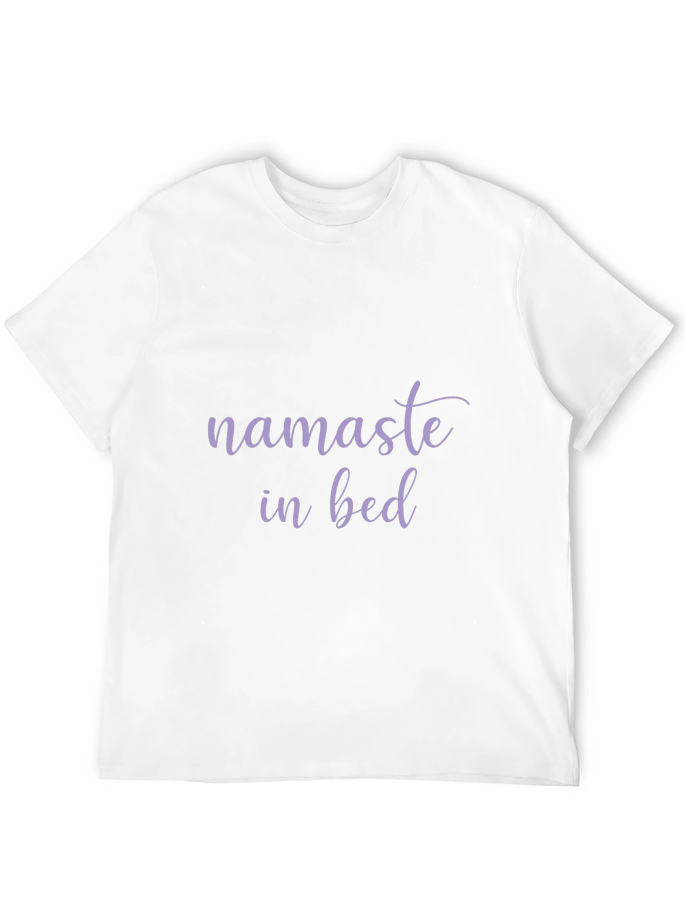 Namaste in Bed Black Graphic T-Shirt