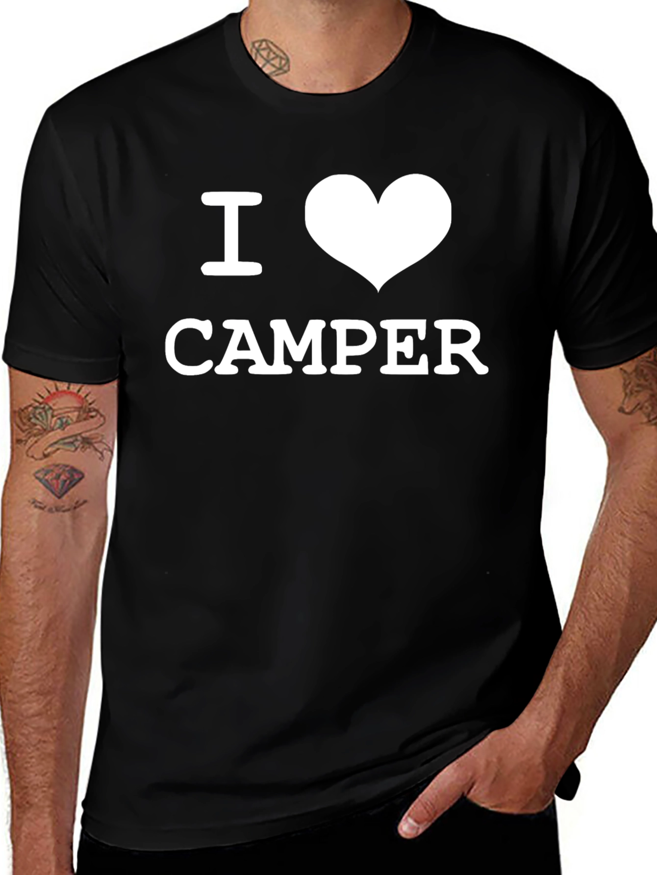 I Love Camper Black T-Shirt