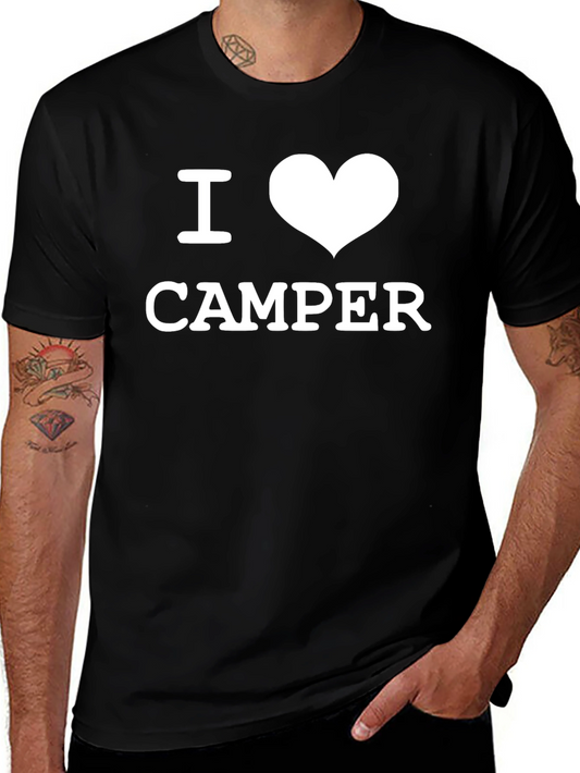 I Love Camper Black T-Shirt