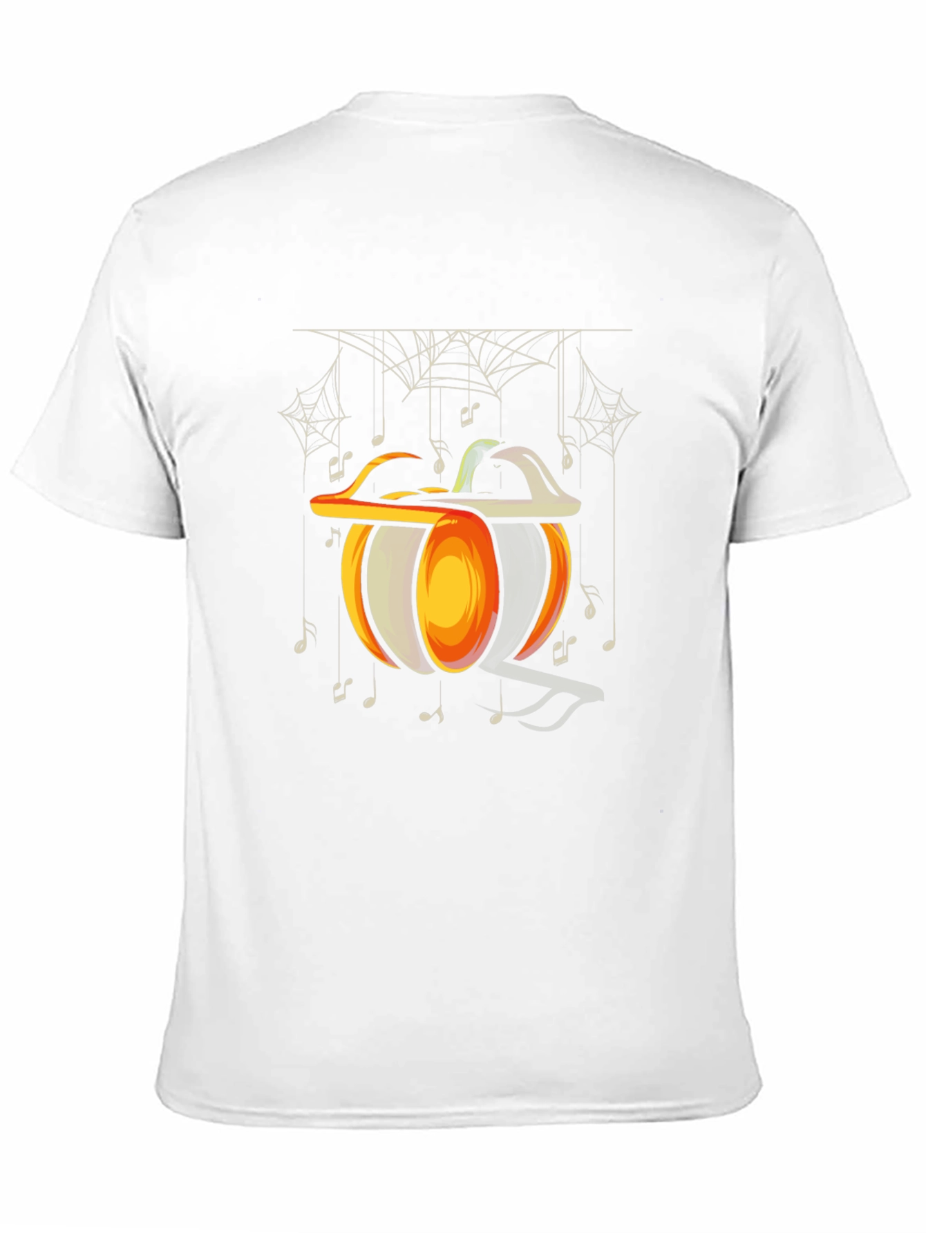 Halloween Pumpkin Music Note T-Shirt