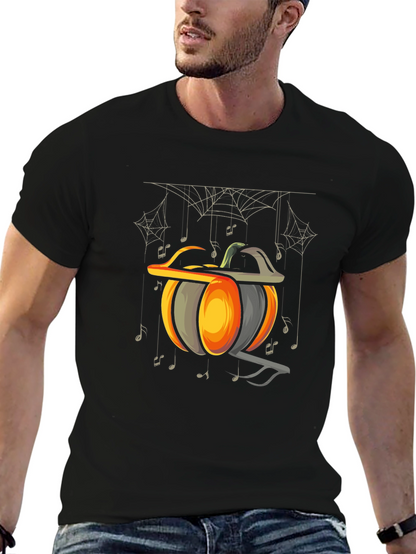 Halloween Pumpkin Music Note T-Shirt