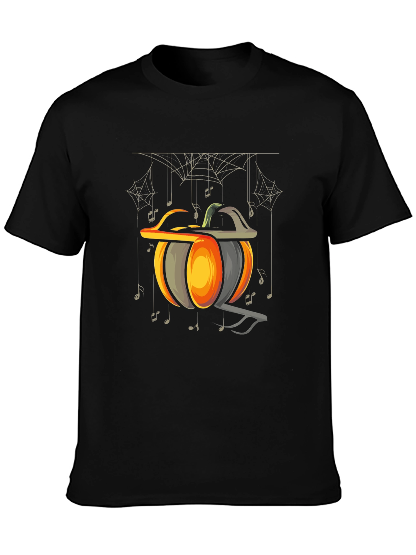 Halloween Pumpkin Music Note T-Shirt
