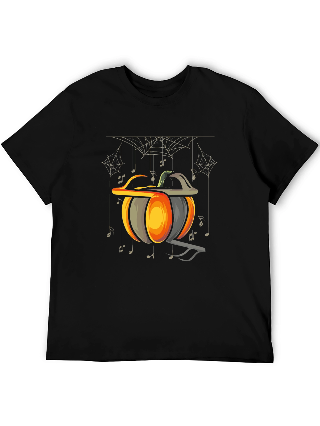 Halloween Pumpkin Music Note T-Shirt