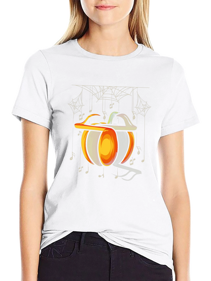 Halloween Pumpkin Music Note T-Shirt