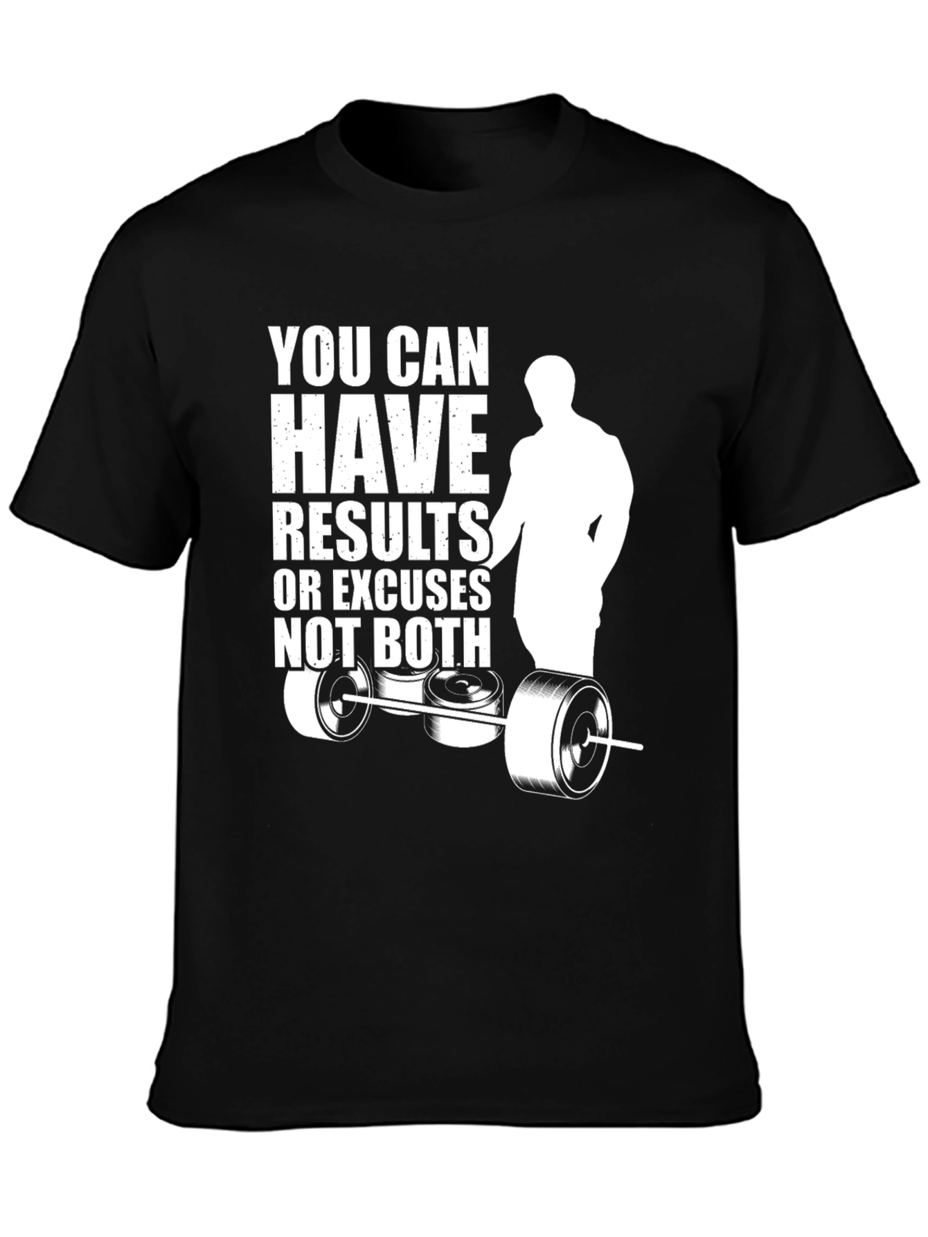 Motivational Gym T-Shirt: Results or Excuses