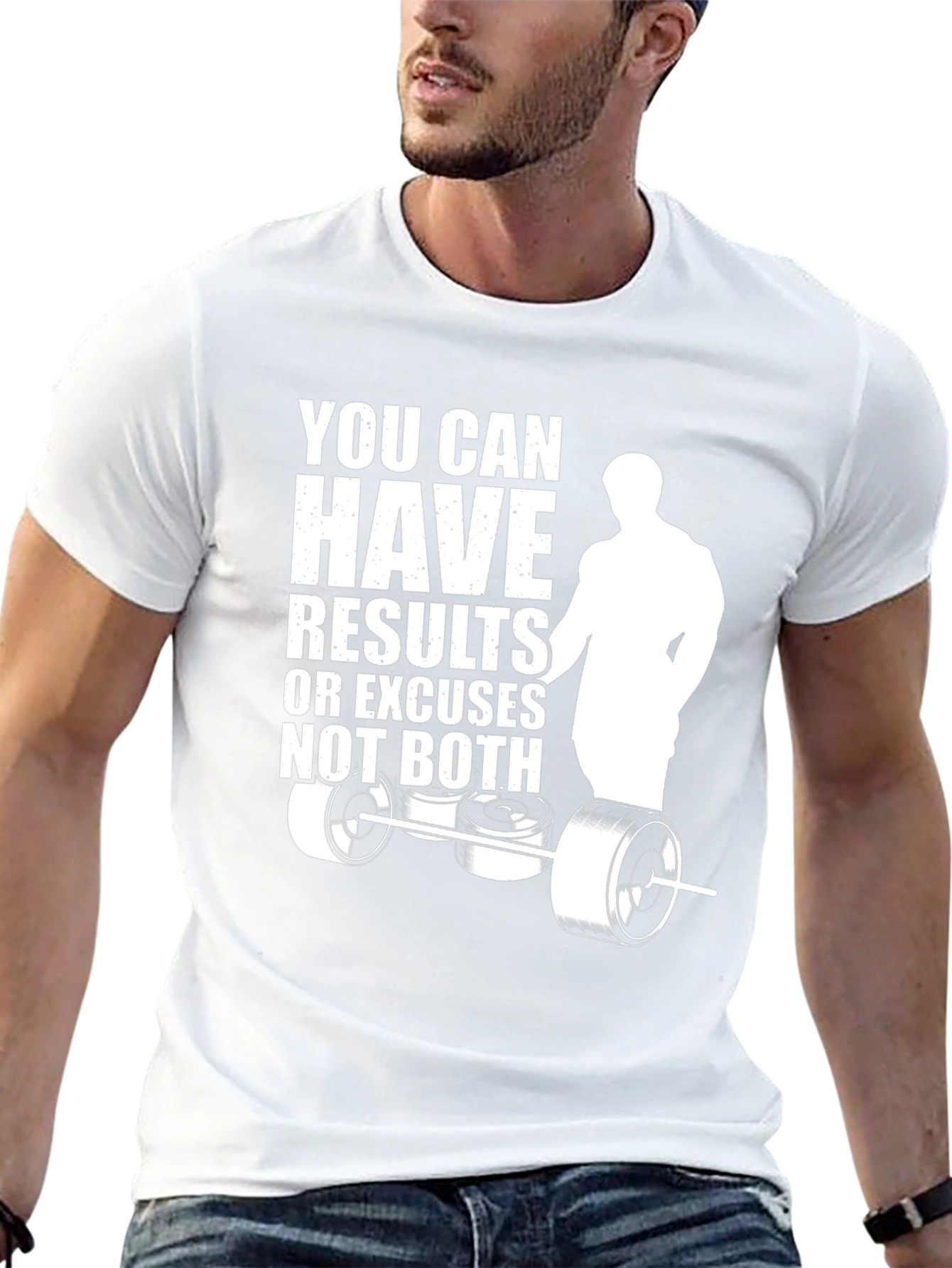 Motivational Gym T-Shirt: Results or Excuses