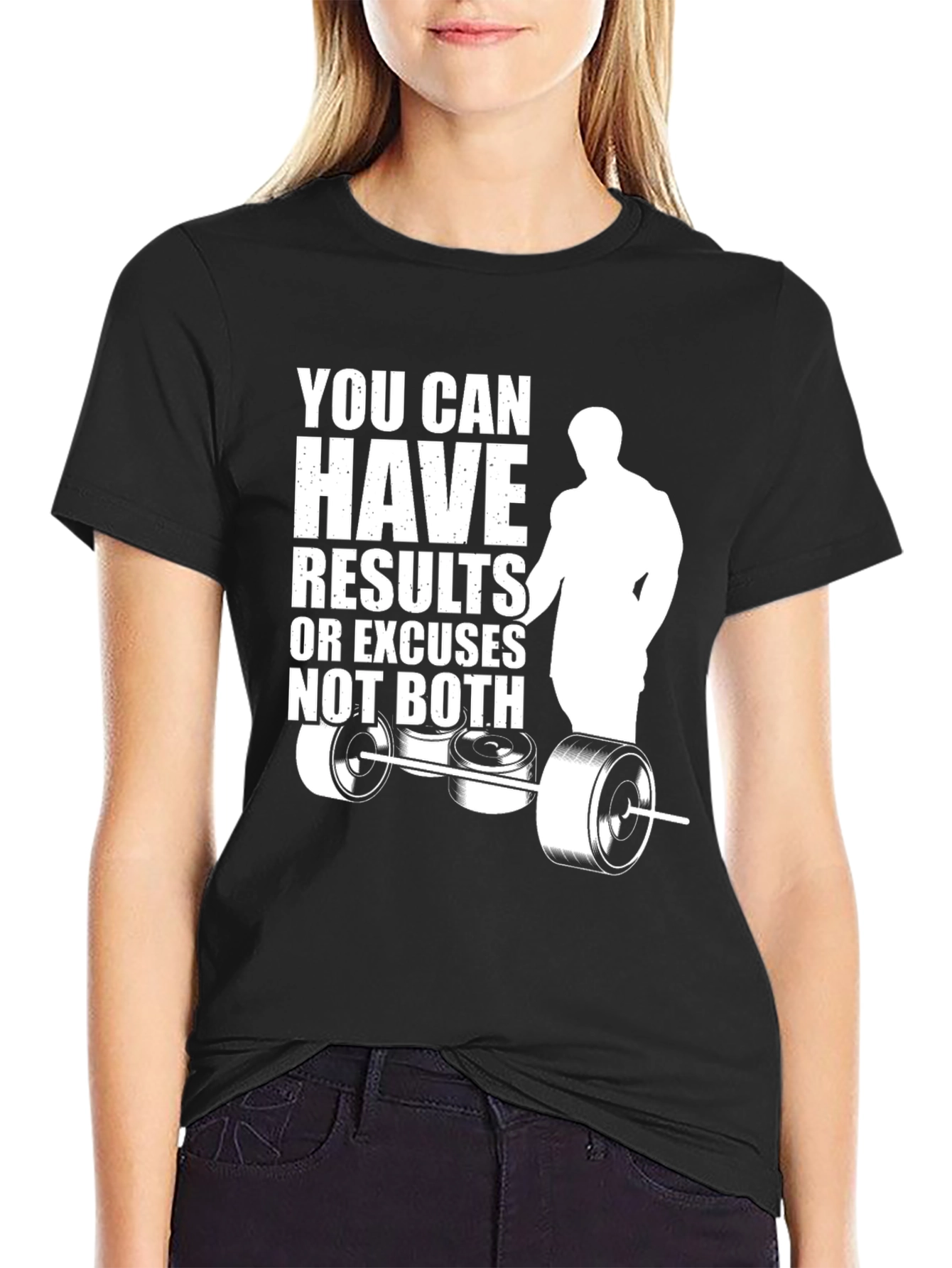 Motivational Gym T-Shirt: Results or Excuses