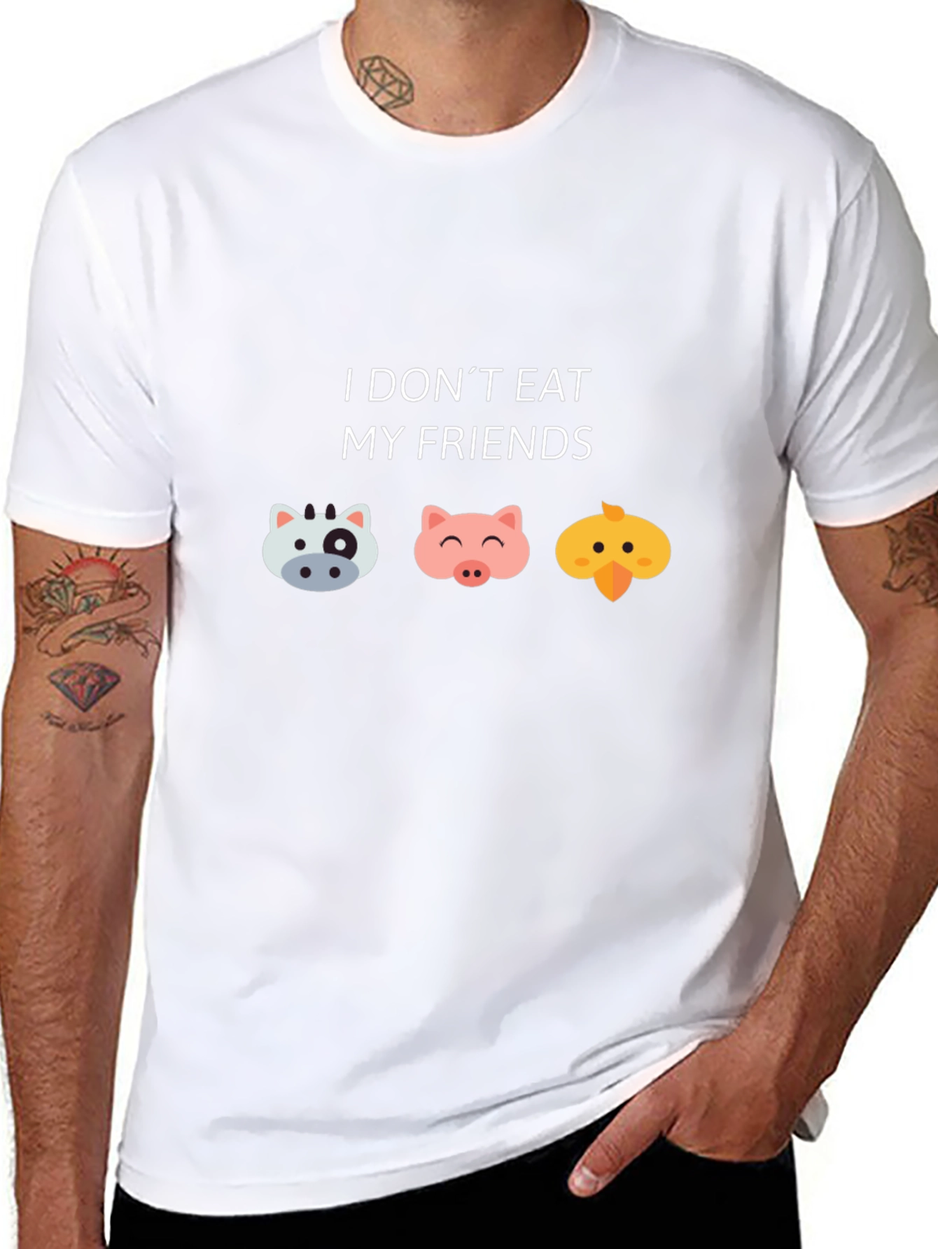 Vegan T-Shirt - I Dont Eat My Friends
