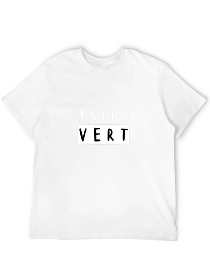 Introvert Graphic Tee - Soft Cotton Black Shirt