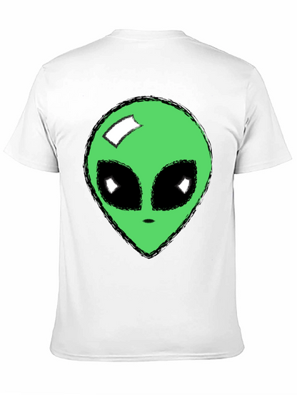 Alien Head Graphic T-Shirt - Mens Black Tee