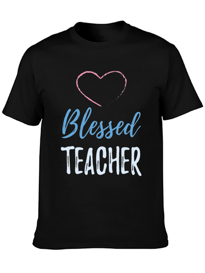 Blessed Teacher Heart Graphic T-Shirt