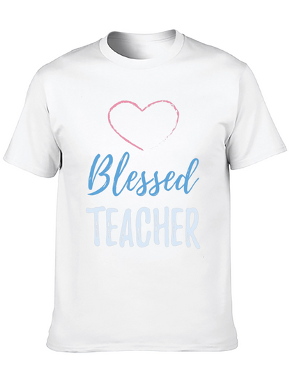 Blessed Teacher Heart Graphic T-Shirt