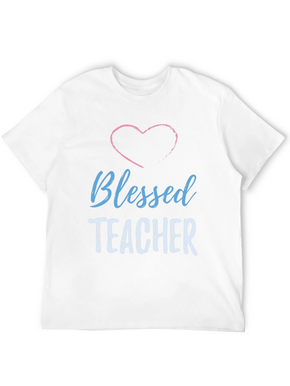 Blessed Teacher Heart Graphic T-Shirt